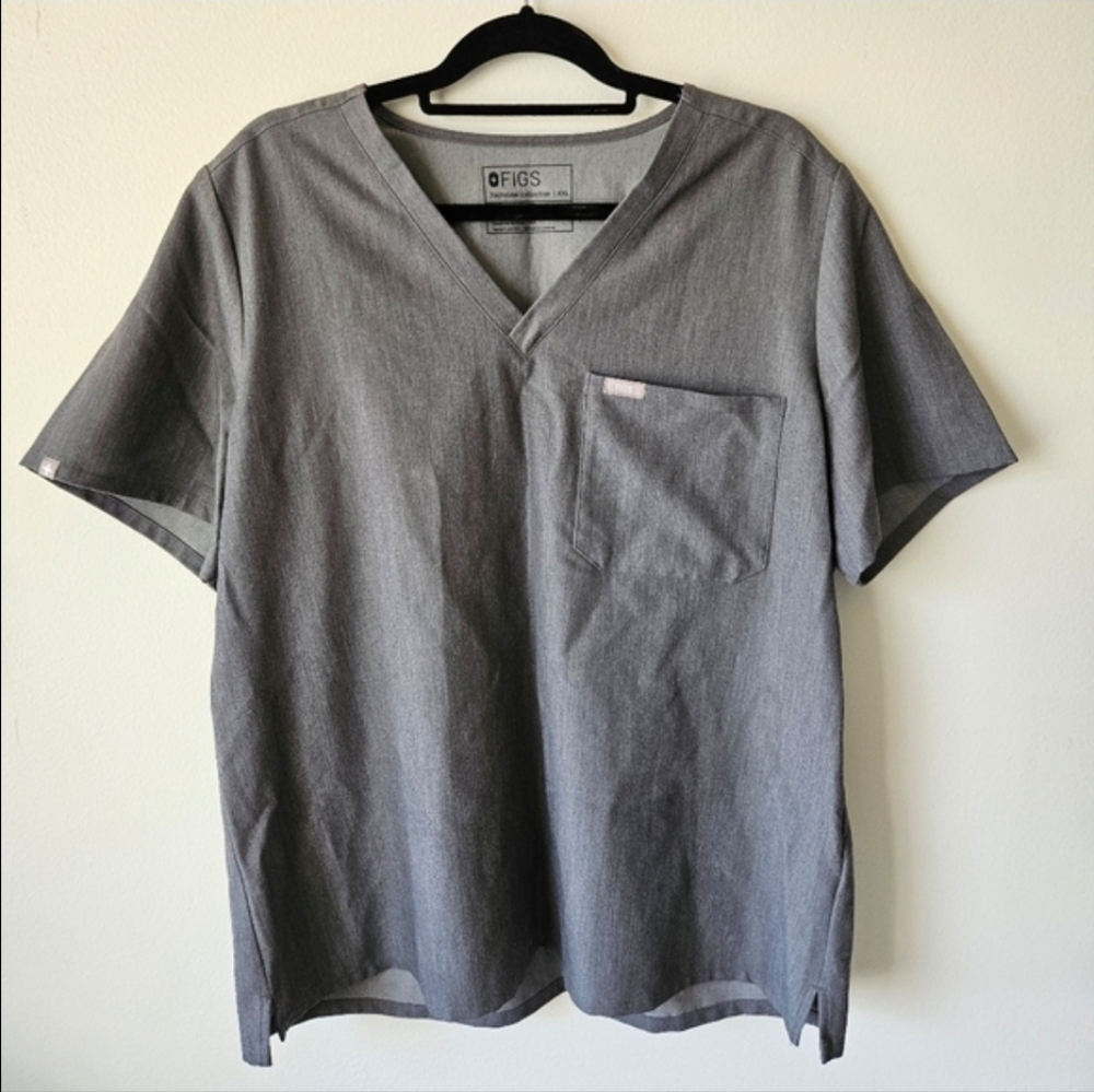 Figs Womens Catarina Top Graphite - XXL Scrubs Medical